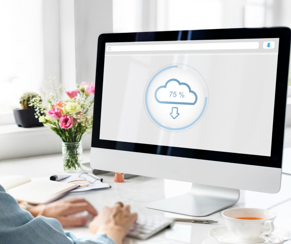 Techvedika cloud storage data information concept